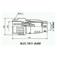 七星科学研究所 NJCアダプター(シェルφ16・3極) NJC-163-AdM 1個（直送品）