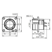 七星科学研究所 NJCレセプタクル(シェルφ20・14極) NJC2014RM 1個（直送品）