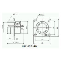 七星科学研究所 NJCレセプタクル UL品(シェルΦ20・7極) NJC-207-RM<UL・CSAヒン> 1個（直送品）