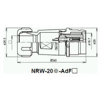 七星科学研究所 NRWアダプター 防水型(シェルφ20・2極) NRW-202-AdF8 1個（直送品）