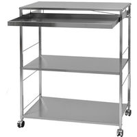 足立製作所 ステンレス製 作業台キッチンワゴン【引き出し付き・幅73.5cm/キャスター付】 2157-1 1個（直送品）