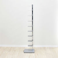 足立製作所 Tsum dock ブックタワー【隠しキャスター付・プレミアム10段】/シルバー DS145SV 1個（直送品）