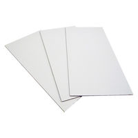 ノーブランド 板ダンボール FB15-0010ASN 片面白 180×90cm 厚み5mm 4573639424067 1セット(10枚入)（直送品）