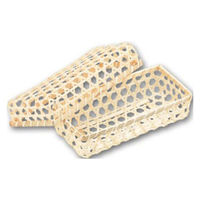 アサヒグリーン 装飾品 六ッ目長方被せフタ付 W 3571 1ケース(100個(1個×100))（直送品）