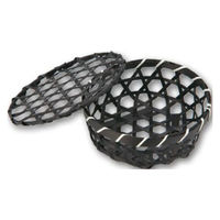 アサヒグリーン 装飾品 六ッ目丸平フタ付 BK 16 3562 1ケース(250個(1個×250))（直送品）