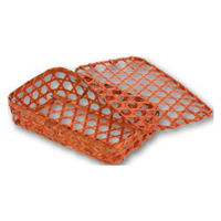 アサヒグリーン 装飾品 六ッ目長方平フタ付 BR 3523 1ケース(120個(1個×120))（直送品）