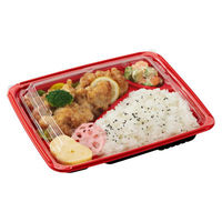 中央化学 弁当容器 BCTはるか23-19C 赤-BK身 00705512 1袋(50個)（直送品）