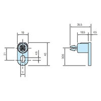 タカチ電機工業 OFL型防水・防塵ボックス用外部取付足(4個1組) OFL-1 1個（直送品）