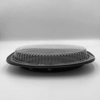 中央化学 惣菜容器 CT街デリ ランチD24BK 本体 蓋 セット 00752480 1袋(50個)（直送品）