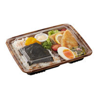 中央化学 弁当容器 BCTはるか22-17L さやBR-BK 身 00705511 1ケース(400個(50個×8))（直送品）