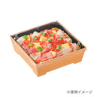 中央化学 寿司容器 SKS 13-13(43) 黒-木曽 身 00778720 1ケース(400個(25個×16))（直送品）