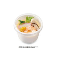 リスパック デザートカップ バイオ 茶碗蒸し S-245 シロ あさがお H10T880 1袋(50個)（直送品）