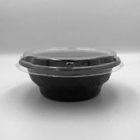 中央化学 どんぶり容器 SD咲き丼 M17 BK 本体 蓋 セット 00752482 1ケース(900個(50個×18))（直送品）