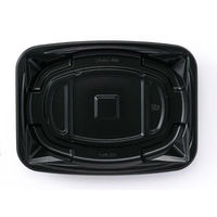リスパック 弁当容器 バイオ 饗ロマン 10B 黒 RHHR111 1袋(50個)（直送品）