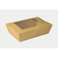 パックスタイル 弁当容器 クラフトパック窓付 172-120W 00788799 1袋(50個)（直送品）