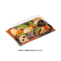 リスパック 惣菜容器 バイオ 優越 18-11B ベロアレッド PBDR414 1袋(50個)（直送品）