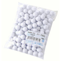 ササガワ イベント用品 37-7800 抽選球 直径12mm 白 100個入 1ケース(1個)（直送品）