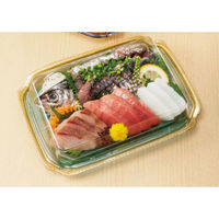 リスパック 刺身容器 バイオ 華ノ枠 25-19B エレガグリーン FHNW607 1ケース(400個(50個×8))（直送品）