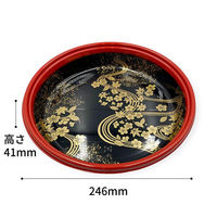 中央化学 寿司桶 HS 桶 M250 花泉-BK 身LL 00768076 1ケース(320個(20個×16))（直送品）