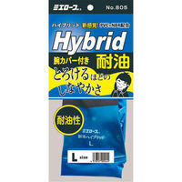 三重化学工業 作業用手袋 耐油ハイブリッド腕カバー付き LL 00763665 1ケース(60個(5個×12))（直送品）