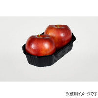 パックスタイル フルーツ容器 BPフルーツ2SWマド 黒 00781960 1袋(100個)（直送品）