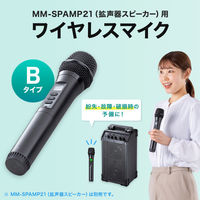 サンワサプライ  ワイヤレスマイク（MM-SPAMP21用・Bタイプ） MM-SPHMW7B（直送品）
