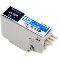 カラークリエーション エプソン（EPSON）用 互換インク CC-EKNIL-BK ブラック KNI-BK-L互換 カニ 1個（直送品）