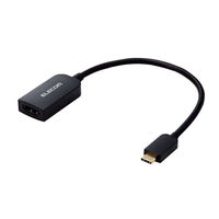 変換アダプター USBタイプC-HDMI 15cm DH-CHDMIQBK エレコム 1個（直送品）