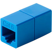 RJ45 中継コネクター(Cat6) LD-RJ45U6BU エレコム 1個（直送品）