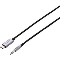 USB Type-C to 3.5mm AUX 変換ケーブル DAC搭載 ブラック MPA-C35ECAN10BK エレコム 1個（直送品）