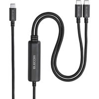 2in1 二股ケーブル (USB-C to USB-C×2) 転送 充電ケーブル 黒 MPA-CCCEC12BK エレコム 1個（直送品）