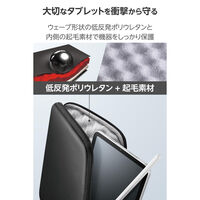 タブレットケース ~8.7インチ スリーブケース 衝撃吸収 撥水 ブラック TB-08ZSBIBLBK エレコム 1個（直送品）