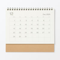 無印良品 バガス入りペーパー月曜始まりカレンダー 中 ２０２５年１２月～２０２６年１２月 約１４５×２００ｍｍ 卓上用 良品計画