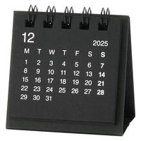 無印良品 デスクトップミニカレンダー ２０２５年１２月～２０２６年１２月 月曜始まり 卓上用 1セット（1個×2） 良品計画