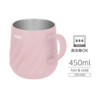 サーモス 真空断熱マグカップ 450mL ピンク JTD-450 P 1個 食洗機対応