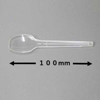 MISM PSデザートスプーン クリア M 1000本 1セット(1袋×10)（直送品）