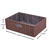 MISM CESTAFINO クラフトボックス 横ハーフ ダークブラウン 1セット(1個×18)（直送品）