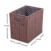 MISM CESTAFINO クラフトボックス 縦ハーフ ダークブラウン 1セット(1個×12)（直送品）