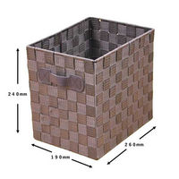 MISM CESTAFINO ベルトボックス 縦ハーフ ダークブラウン 1セット(1個×12)（直送品）