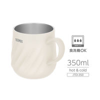 サーモス 真空断熱マグカップ 350mL アイボリー JTD-350 IV 1個 食洗機対応