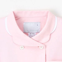 【再検品商品】ナガイレーベン 花びらジャケット ナースジャケット 女性用 半袖 ピンク M HO-1932（わけあり品）