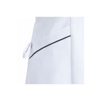 【再検品商品】フォーク チュニック ホワイトXネイビー 4L 2015EW-7-4L 1枚　白衣（わけあり品）