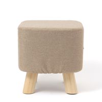 ファブリックスツール2(スクエア) ベージュ LAKOLE/ラコレ