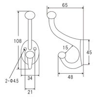 フジテックジャパン スイート帽子掛 ブラック かわいい 帽子フック 壁掛け 黒 1100100011038 1個（直送品）