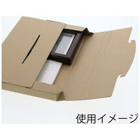 【底面B5】ラクポスBOX 縦190×横265×高さ25mm クラフト 1袋（10枚入）HEIKO（わけあり品）