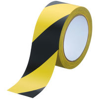 現場のチカラ ラインテープ トラ柄 幅50mm×長さ20m アスクル 1巻 オリジナル（わけあり品）