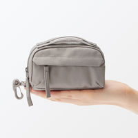 無印良品 ミニ 撥水ボストンバッグ ダークベージュ タテ７×ヨコ１２×マチ６．５ｃｍ 良品計画