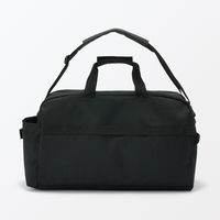 無印良品 撥水 ボストンバッグ 黒 タテ３２×ヨコ５０×マチ２３ｃｍ 良品計画