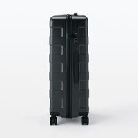 無印良品 バーを自由に調節できる ハードキャリーケース ７５Ｌ 黒 タテ７１．５×ヨコ４６×マチ２６ｃｍ 良品計画
