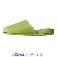 テンダイ 消毒できるビニールスリッパ(耐アルコール・耐次亜塩素酸） 前かぶり 23～26cm  ネイビー 1足（わけあり品）
